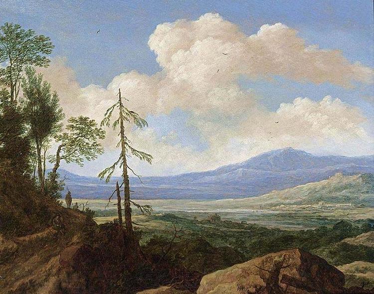 Pieter de Molijn Panoramic Hilly Landscape Norge oil painting art